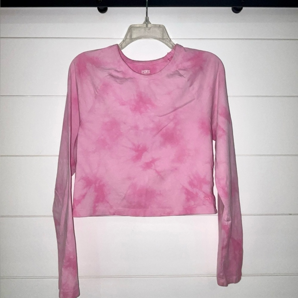 Victoria’s Secret Pink Tie-Dye Long Sleeve Top L